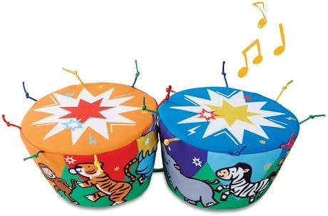 Melissa & Doug Melissa Doug K's Bongo Drums Soft Musical Instrument Multicolor 1 EA