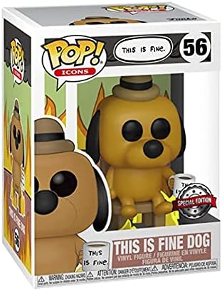 Funko This is Fine Dog Pop Vinyl Figure - Entertainment Earth