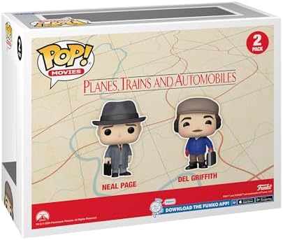 Funko POP Movies Planes Trains and Automobiles - Neal and Del 2-Pack - Planes Trains and Automobiles - Collectable Vinyl Figure