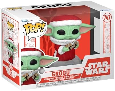 Funko POP Star Wars The Mandalorian Holiday - Grogu Santa - The Child - Baby Yoda - Collectable Vinyl Figure