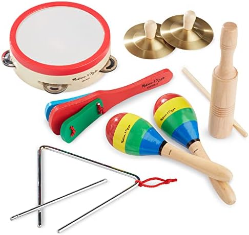 Melissa & Doug Melissa Doug Band-in-a-Box Clap Clang Tap - 10-Piece Musical Instrument