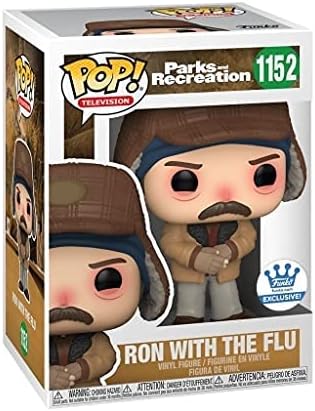 Funko Pop Ron Swanson vs The Flu Parks and Recreation
