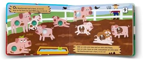 Melissa & Doug Melissa Doug Children's Book - Poke-a-Dot Old MacDonald's Farm Board Book