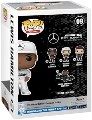 Funko POP Racing Racing - Lewis Hamilton with Helmet - Mercedes-Benz - Collectable Vinyl Figure