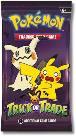 Pokemon 2023 Trick or Trade Mimikyu Pikachu Mini Booster Pack