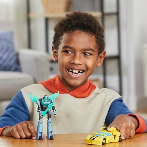 Transformers EarthSpark Cyber-Combiner Bumblebee and Mo Malto Robot Action Figures