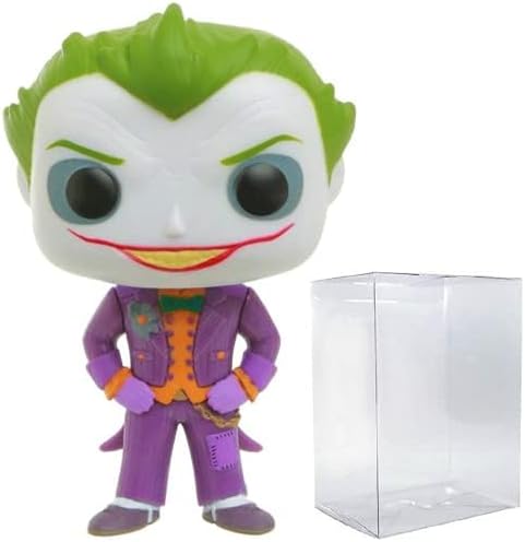 Funko POP DC Heroes Batman Arkham Asylum - The Joker 53 Funko Pop Vinyl Figure Bundled