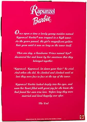 Barbie Rapunzel Pink Gown with Gold Glitter Pink Crown