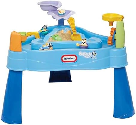 Little Tikes Bluey Water Table with 6 Bluey Active Play for Boys and Girls Ages 1-6 Years
