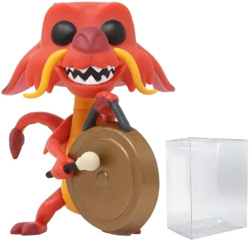 Funko POP Disney Mulan - Mushu with Gong Funko Vinyl Figure Bundled with Compatible Box