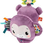 Fisher-Price Baby Stroller Toy Sing Go Purple Monkey Musical Sensory Plush