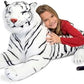 Melissa & Doug Melissa Doug Giant Siberian White Tiger - Lifelike Stuffed Animal over 5 feet long - Extra Large Plush