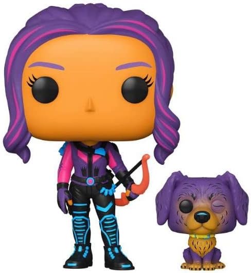Funko Pop Marvel Black Light Vinyl Figure Collection MCU Glow Toy Kate Bishop Lucky