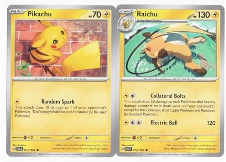 Pokemon Raichu 052162 - Temporal Forces - Pokemon Evolution Card Set Pikachu