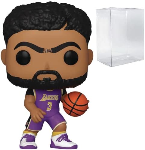 Funko NBA Lakers - Anthony Davis Purple Jersey Pop Vinyl Figure Bundled with Compatible