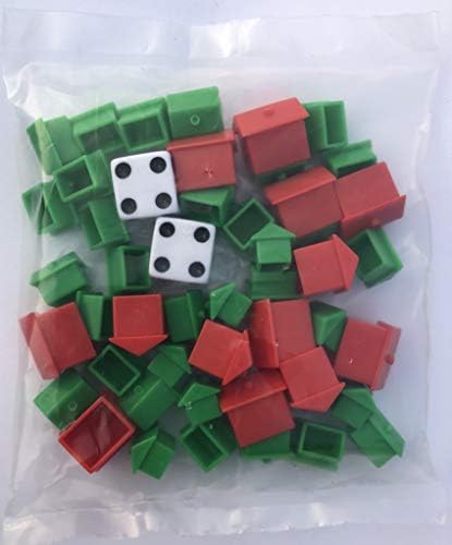 Hasbro Monopoly Hotel and House Refill Replacement Pack with Dice