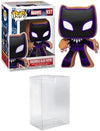 Funko Pop Marvel Gingerbread Black Panther Bundled with EcoTEK Pop Protector