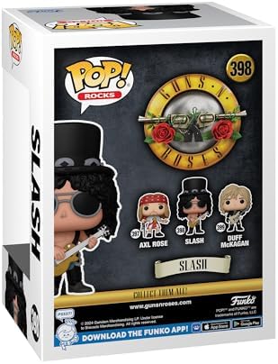 Funko POP Rocks Guns and Roses - Slash - 1990's - Collectable Vinyl Figure