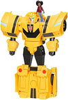 Transformers EarthSpark Spin Changer Bumblebee 8-Inch Action Figure with Mo Malto 2-Inch