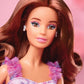 Barbie Signature Birthday Wishes Doll in Satiny Lilac Dress with Wavy Brown Hair