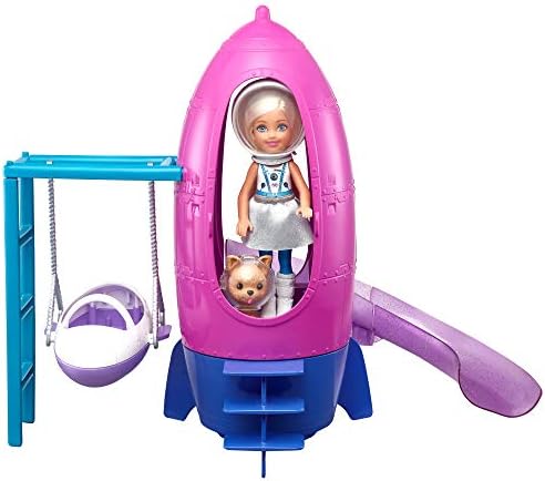 Barbie Space Discovery Chelsea Doll Rocket Ship-Themed Playset with Puppy