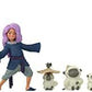 Mattel Disney Princess Raya Classic Storybook Set with 7 Characters Including Raya Human Sisu Dragon Sisu Small Doll