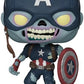 Funko Pop Marvel What If - Zombie Captain America Vinyl Bobblehead - Marvel What If - Collectable Vinyl Figure