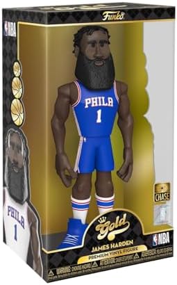 Funko PopGold 12 NBA 76ers - James Harden 12 Styles May Vary with Chance of Chase