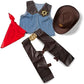 Melissa & Doug Melissa Doug Cowboy Role Play Costume Set 5 pcs - Includes Faux Leather
