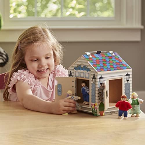 Melissa & Doug Melissa Doug Take-Along Wooden Doorbell Doll