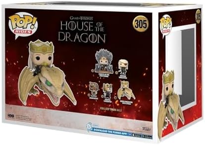 Funko POP Rides Deluxe House of The Dragon - Princess Rhaenyra with Syrax - Collectable Vinyl Figure