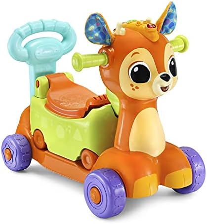 VTech 4-in-1 Grow-with-Me Fawn Scooter Frustration Free Packaging