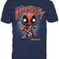 Funko Pop Tee Deadpool - Holiday - Large - L - T-Shirt - Clothes with Collectable Vinyl