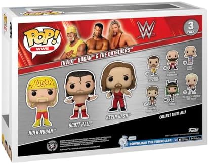 Funko POP WWE Hulk Hogan Outsiders 3-Pack - Collectable Vinyl Figure