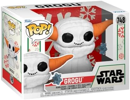 Funko Pop Star Wars Mandolorian - Grogu The Child Baby Yoda - Snowman - Star Wars The Mandalorian - Collectable Vinyl Figure