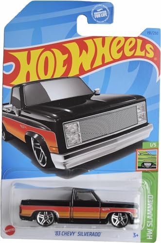 Hot Wheels '83 Chevy Silverado HW Slammed 15 Black 191250