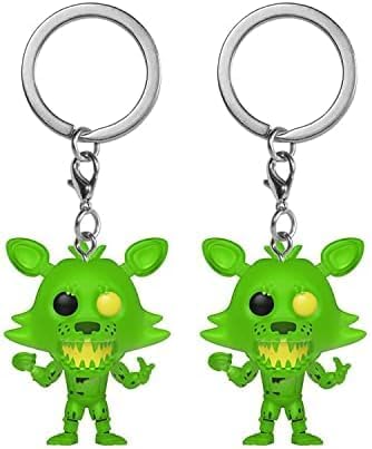 Funko Pop Keychain Five Nights at Freddy's - Radioactive Foxy - FNAF Novelty Keyring -