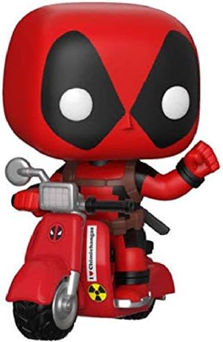 Funko Marvel Deadpool Parody - Deadpool on Scooter Pop Rides Vinyl Figure Bundled with