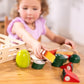 Melissa & Doug Melissa Doug Cutting Food Play Food Set With Wooden Pieces Knife Cutting