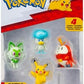 Pokemon Paldea Battle Figure 4 Pack - Features 2-Inch Pikachu Fuecoco Sprigatito and
