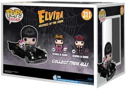 Funko POP Rides Deluxe Elvira Mistress of The Dark with Macabre Mobile - Collectable Vinyl Figure