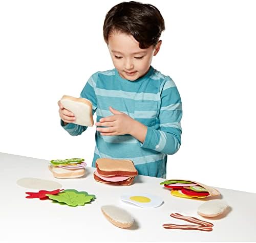 Melissa & Doug Melissa Doug Felt Food Sandwich Set Pretend Play Play Food