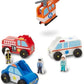 Melissa & Doug Melissa Doug Emergency Vehicle Wooden With 4 Vehicles 4 Play Figures