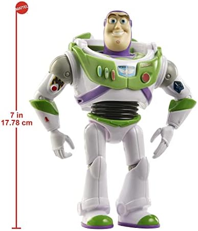 Mattel Disney Pixar Toy Story Action Figure Posable Buzz Lightyear in Signature Spacesuit