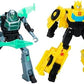Transformers EarthSpark Cyber-Combiner Bumblebee and Mo Malto Robot Action Figures