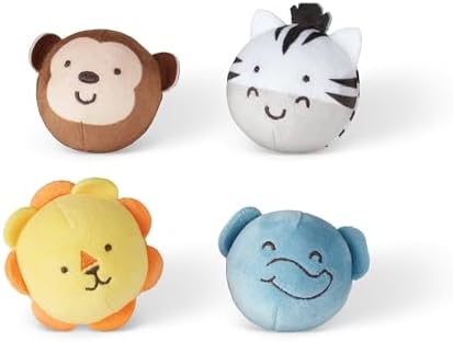 Melissa & Doug Melissa Doug Rollables Safari Friends Infant and Toddler Toy 4 Pieces