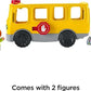 Fisher-Price Little People Musical Toddler Toy Sit with Me School Bus with Lights Sounds