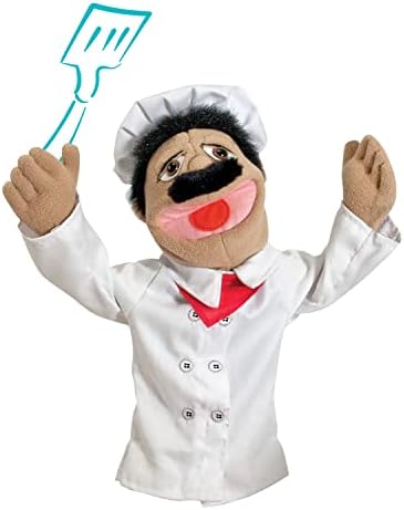 Melissa & Doug Melissa Doug Chef Puppet Al Dente with Detachable Wooden Rod