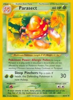 Pokemon - Parasect 3564 - Neo Revelation