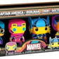 Funko Pop Marvel Blacklight - Captain America - 4PK - Marvel Comics - Vinyl Figure - - s